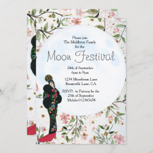 Invitation Moon Festival Chinese Autumn Festival