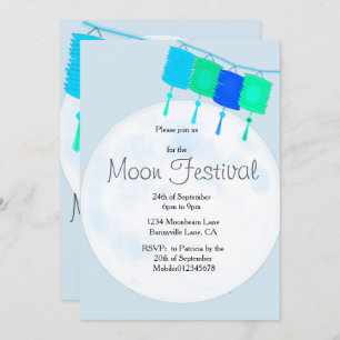 Invitation Moon Festival Chinese Autumn Festival