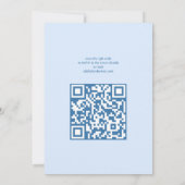 Invitation Moon Glow Boho Moderne mignon Baby shower QR perso (Dos)
