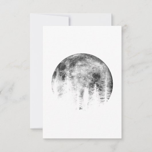 Invitation Moon over the forest (Devant)