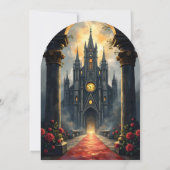 Invitation Moonlit Aisle of Eternal Vows –Gothic Wedding Gate (Dos)