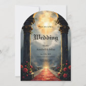 Invitation Moonlit Aisle of Eternal Vows –Gothic Wedding Gate (Devant)