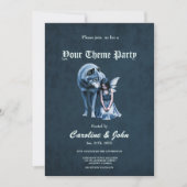 Invitation Moonlit Bond – The Wolf and the Gothic Fairy. (Devant)