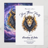 Invitation Moonlit Guardians – Cosmic lion (Devant / Derrière)