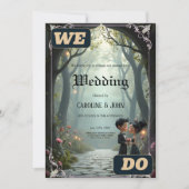 Invitation Moonlit Vows – A Cute Gothic Wedding Moment.  (Devant)