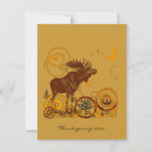 Invitation Moose Christmas (Dos)