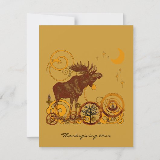 Invitation Moose Christmas (Dos)