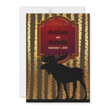 Moose silhouette rustique, Mariage d'arbres d'Aspe