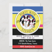 Invitation Moosicienne fête d'anniversaire (Devant)