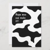 Invitation Moosicienne fête d'anniversaire (Dos)