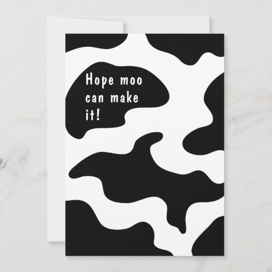 Invitation Moosicienne fête d'anniversaire (Dos)