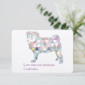 Invitation Mops Einladungen (Debout devant)