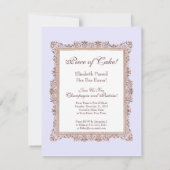 Invitation Morceau de gâteau !  Obtention du diplôme, examen (Dos)