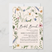 Invitation Mordern Boho Fleur sauvage nuptiale Brunch Douche (Devant)