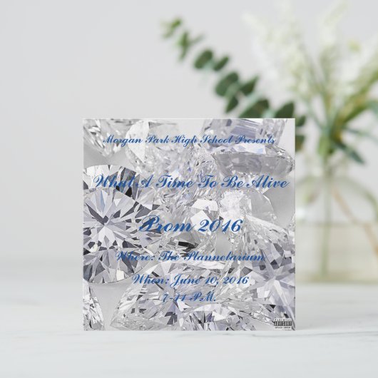 Invitation Morgan Park Prom (Debout devant)