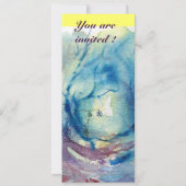 Invitation MORGANA, bleu rose pourpre rouge blanc (Dos)