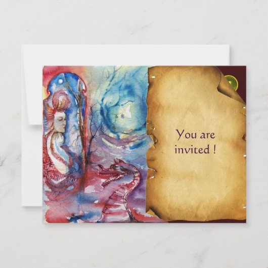 Invitation MORGANA, gemme parchemin (Devant)