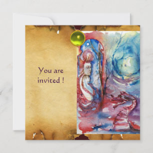 Invitation MORGANA, gemme parchemin