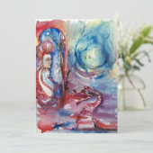 Invitation MORGANA , rose bleu (Debout devant)