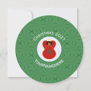 Invitation Moroccan Angel Christmas Flag Personnalisé
