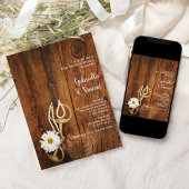 Invitation Morsure de cheval White Daisy occidental après le