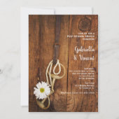 Invitation Morsure de cheval White Daisy occidental après le (Devant)