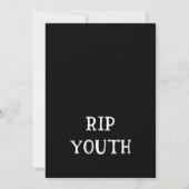 Invitation Mort à l'invitation de mes 20 ans (Dos)