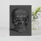 Invitation Mort à l'invitation de votre fête des 20 ans (Debout devant)