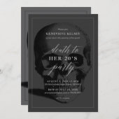 Invitation Mort à l'invitation de votre fête des 20 ans (Devant / Derrière)