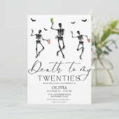 Invitation Mort à ma vingtaine Halloween 30e anniversaire (Debout devant)