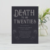 Invitation Mort à mes 20 ans 30e anniversaire (Debout devant)