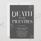 Invitation Mort à mes 20 ans 30e anniversaire (Devant)