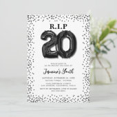 Invitation Mort à mes 20 ans 30e anniversaire (Debout devant)