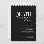 Invitation Mort à mes 20 ans 30ème anniversaire (Devant)