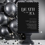 Invitation Mort à mes 20 ans 30ème anniversaire<br><div class="desc">Votre mort à votre invitation de 30 ans à vingt ans. RIP. Vos 20 ans, ils étaient partis trop tôt. C'est triste. Il est temps de les pleurer comme ils devraient l’être lors d’une grande fête, sombre et maussade. Allez-y et l'année invitation trente pour y assister. Remarquez que ça ne...</div>