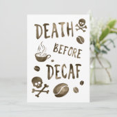 Invitation mort avant decaf bokeh (Debout devant)