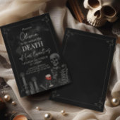Invitation Mort gothique à mes 20 ans Anniversaire