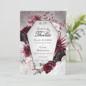 Invitation Mort gothique rustique à mes trente 40e anniversai (Debout devant)