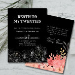 Invitation Mort minimaliste à mes 20 ans 30e anniversaire<br><div class="desc">Comme nous disons au revoir aux années 20 et bienvenue à la floraison des années 30!</div>