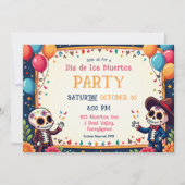 Invitation 💀 Morts Sérieux À Propos De L'Amusement (Devant)