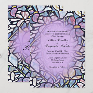 Invitation Mosaic Floral Carreaux Mariage