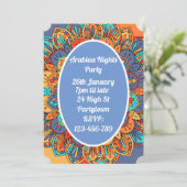 Invitation Mosaïque colorée des nuits arabes (Debout devant)