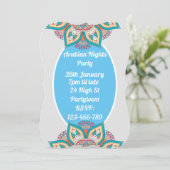 Invitation Mosaïque colorée des nuits arabes (Debout devant)