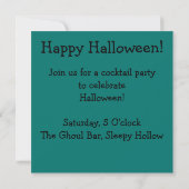 Invitation Mosaïque de maison hantée d'Halloween (Dos)