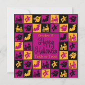 Invitation Mosaïque d'Halloween (Devant)