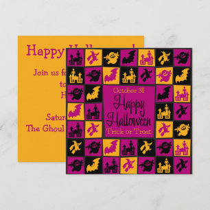 Invitation Mosaïque d'Halloween