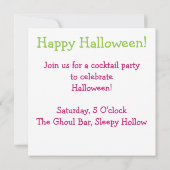 Invitation Mosaïque d'Halloween (Dos)