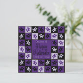 Invitation Mosaïque Halloween Witch (Debout devant)