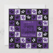 Invitation Mosaïque Halloween Witch (Devant)