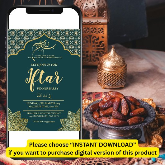 INVITATION MOSQUÉE D'OR SOIRÉE DE REPAS IFTAR DU RAMADAN ÉDIT